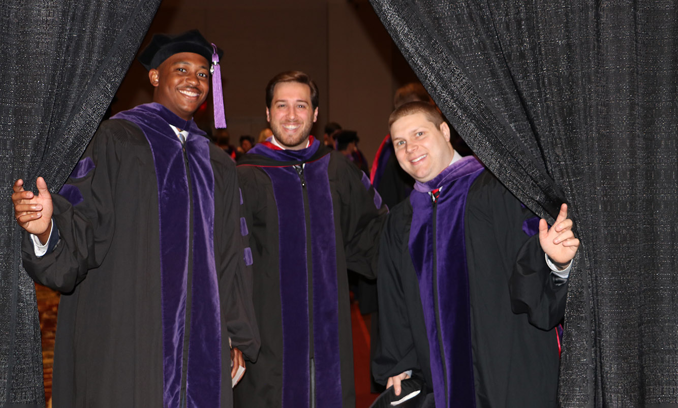 Students Patton, Gaudiosi and Fagundes